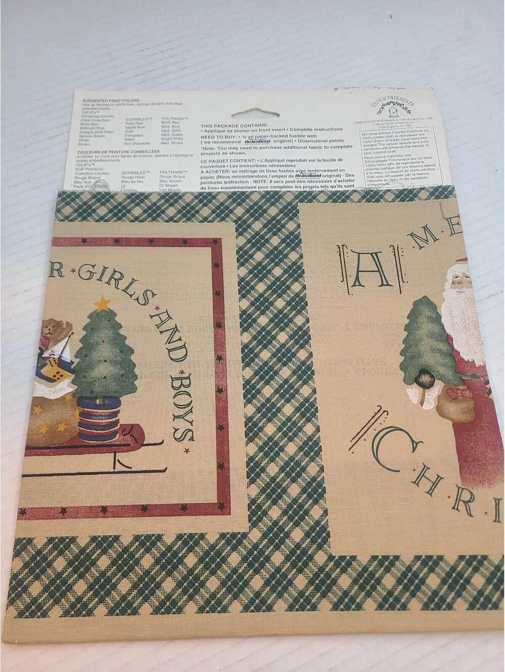 Lot of 2 Vintage Craft Cut Outs Cranston & Daisy Kingdom No Sew Christmas